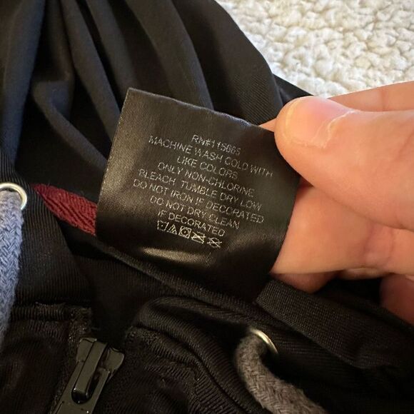 Harry Potter Unisex Gray Black Maroon Graphic Quidditch Full Zip Sweatshirt Size - Picture 8 of 13